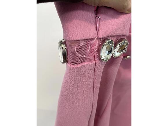 retrofete Polly Dress in Light Rose & Silver - Picture 6 of 7